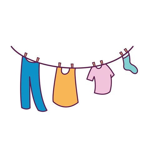 clothesline drawing